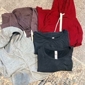 LOT of 5 ZYIA Tops-size S and M